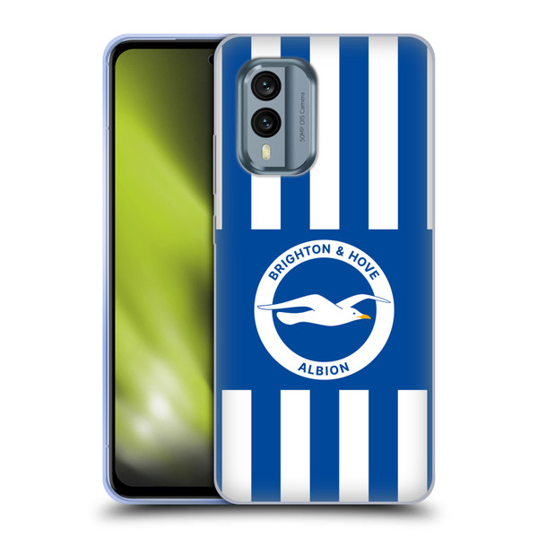 Brighton & Hove Albion F.C 2025/26 Badge Kit Home Soft Gel Case for Nokia X30