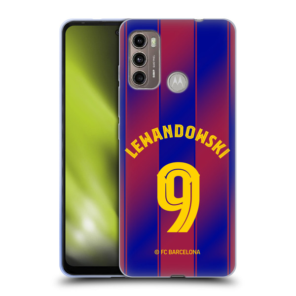 FC Barcelona 2025/26 Players Home Kit Robert Lewandowski Soft Gel Case for Motorola Moto G60 / Moto G40 Fusion