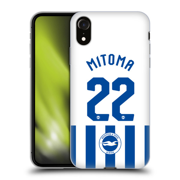 Brighton & Hove Albion F.C 2025/26 Players Home Kit Kaoru Mitoma Soft Gel Case for Apple iPhone XR