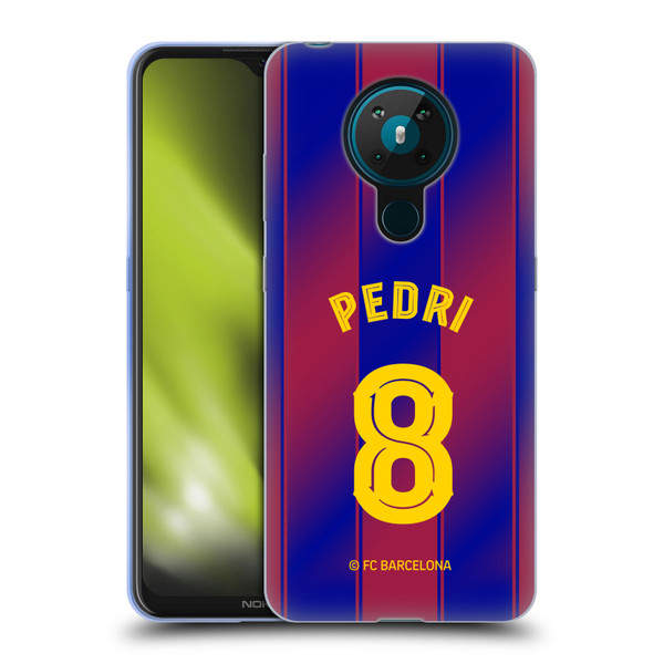 FC Barcelona 2025/26 Players Home Kit Pedri Soft Gel Case for Nokia 5.3