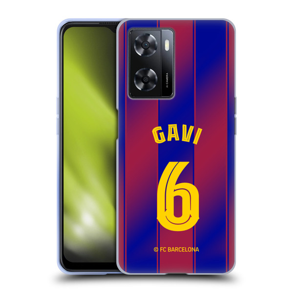 FC Barcelona 2025/26 Players Home Kit Gavi Soft Gel Case for OPPO A57s