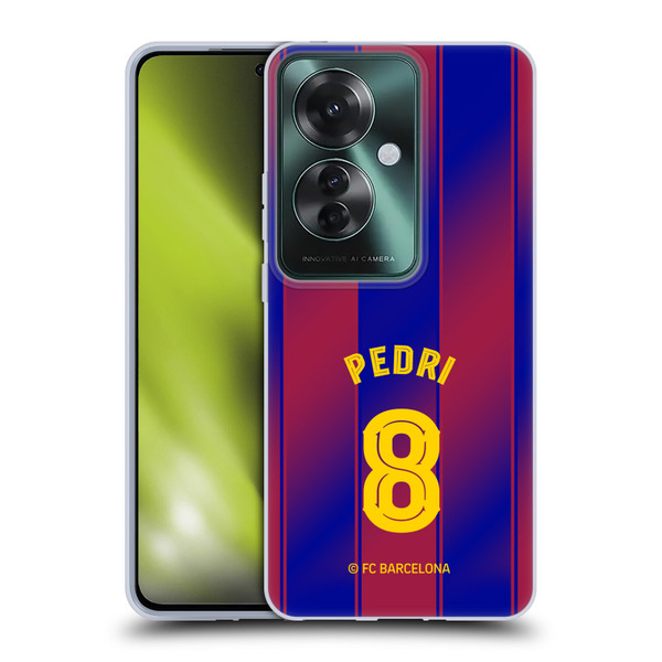 FC Barcelona 2025/26 Players Home Kit Pedri Soft Gel Case for OPPO Reno11 F 5G / F25 Pro 5G