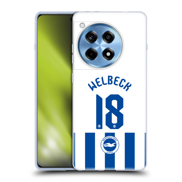 Brighton & Hove Albion F.C 2025/26 Players Home Kit Danny Welbeck Soft Gel Case for OnePlus 12R