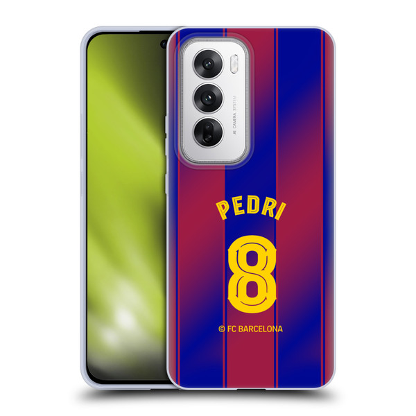 FC Barcelona 2025/26 Players Home Kit Pedri Soft Gel Case for OPPO Reno12 5G