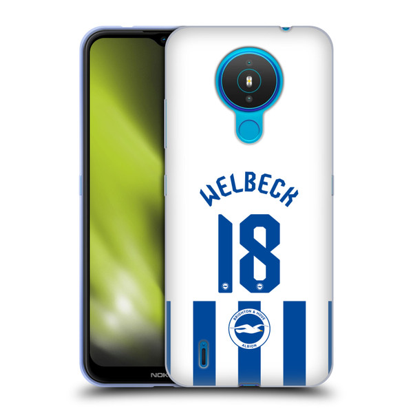 Brighton & Hove Albion F.C 2025/26 Players Home Kit Danny Welbeck Soft Gel Case for Nokia 1.4