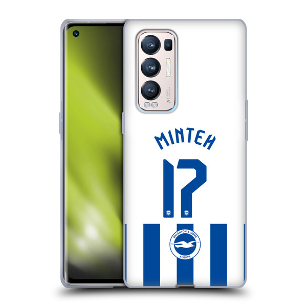 Brighton & Hove Albion F.C 2025/26 Players Home Kit Yankuba Minteh Soft Gel Case for OPPO Find X3 Neo / Reno5 Pro+ 5G Brighton & Hove Albion F.C 2025/26 Players Home Kit Yankuba Minteh Soft Gel Case for OPPO Find X3 Neo / Reno5 Pro+ 5G