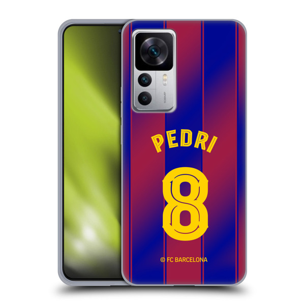 FC Barcelona 2025/26 Players Home Kit Pedri Soft Gel Case for Xiaomi 12T 5G / 12T Pro 5G / Redmi K50 Ultra 5G