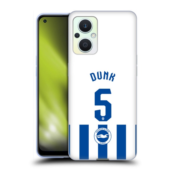 Brighton & Hove Albion F.C 2025/26 Players Home Kit Lewis Dunk Soft Gel Case for OPPO Reno8 Lite