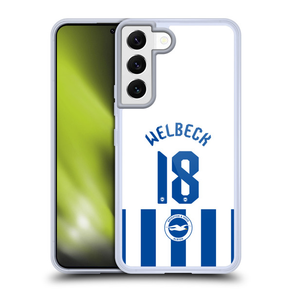 Brighton & Hove Albion F.C 2025/26 Players Home Kit Danny Welbeck Soft Gel Case for Samsung Galaxy S22 5G