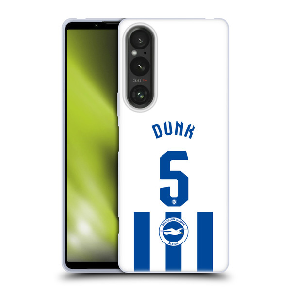 Brighton & Hove Albion F.C 2025/26 Players Home Kit Lewis Dunk Soft Gel Case for Sony Xperia 1 V 5G