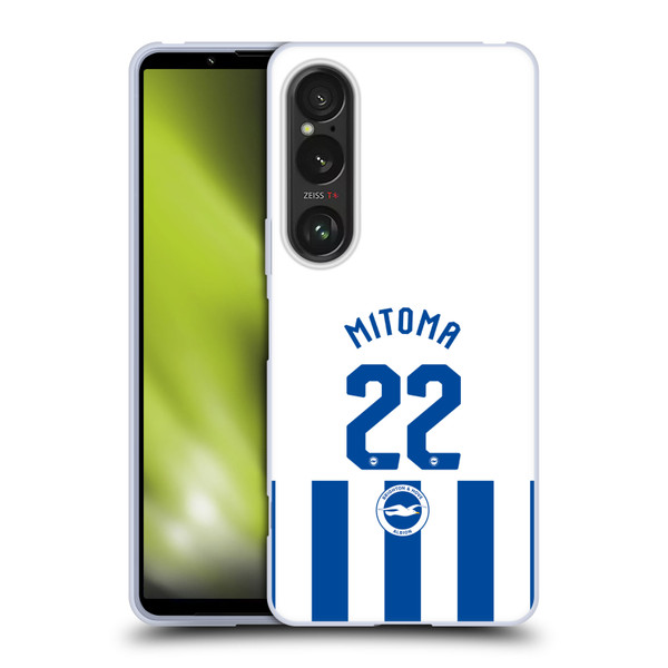 Brighton & Hove Albion F.C 2025/26 Players Home Kit Kaoru Mitoma Soft Gel Case for Sony Xperia 1 VI 5G Brighton & Hove Albion F.C 2025/26 Players Home Kit Kaoru Mitoma Soft Gel Case for Sony Xperia 1 VI 5G