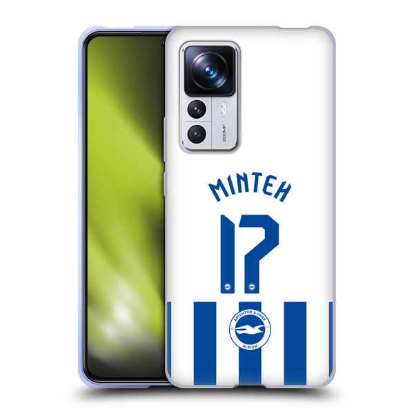 Brighton & Hove Albion F.C 2025/26 Players Home Kit Yankuba Minteh Soft Gel Case for Xiaomi 12T Pro