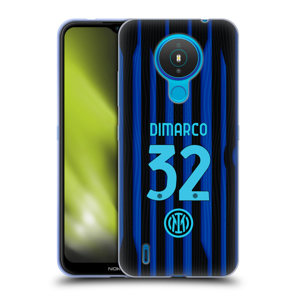 Fc Internazionale Milano 2025/26 Players Home Kit Federico Dimarco Soft Gel Case for Nokia 1.4