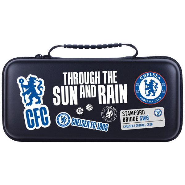 Chelsea Football Club Graphic Logo Sticker Collage Print Hard Storage Travel Carry Case for Lenovo Legion Go