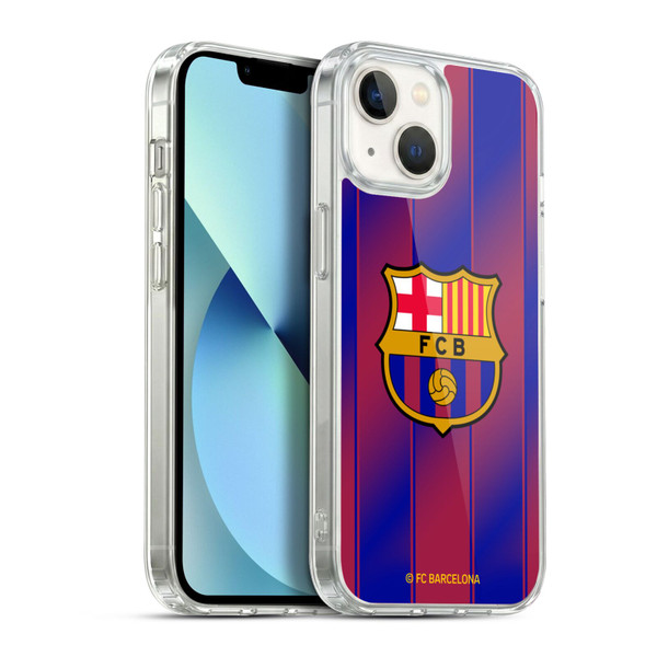 FC Barcelona 2025/26 Crest Kit Home Soft Gel Case for Apple iPhone 13