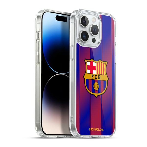 FC Barcelona 2025/26 Crest Kit Home Soft Gel Case for Apple iPhone 13 Pro Max & MagSafe