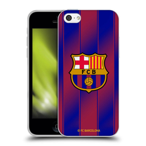 FC Barcelona 2025/26 Crest Kit Home Soft Gel Case for Apple iPhone 5c