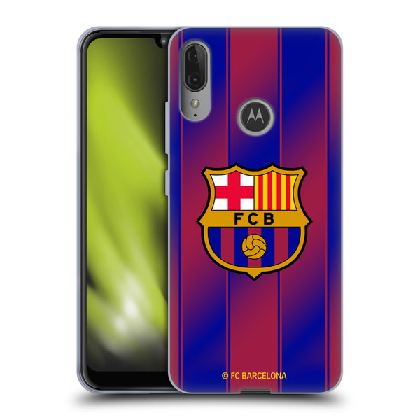 FC Barcelona 2025/26 Crest Kit Home Soft Gel Case for Motorola Moto E6 Plus