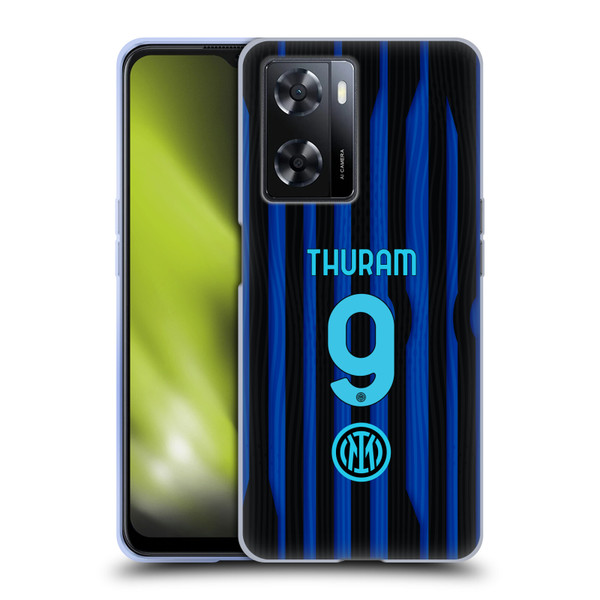 Fc Internazionale Milano 2025/26 Players Home Kit Marcus Thuram Soft Gel Case for OPPO A57s