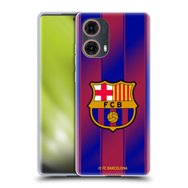FC Barcelona 2025/26 Crest Kit Home Soft Gel Case for Motorola Moto G85