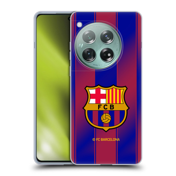 FC Barcelona 2025/26 Crest Kit Home Soft Gel Case for OnePlus 12