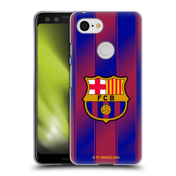 FC Barcelona 2025/26 Crest Kit Home Soft Gel Case for Google Pixel 3