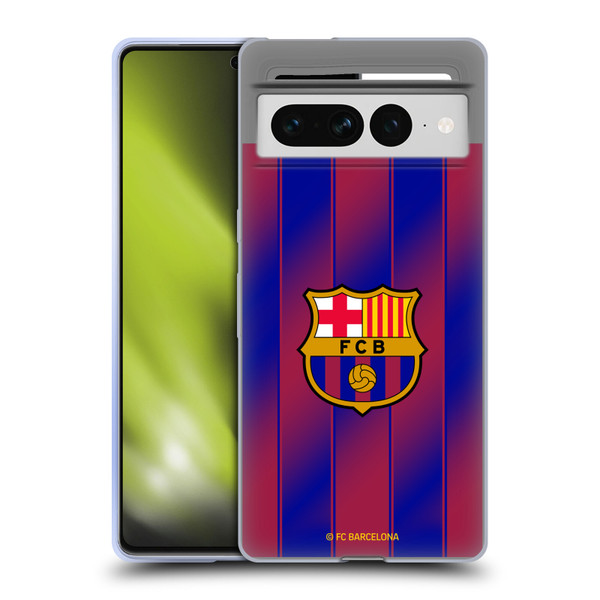 FC Barcelona 2025/26 Crest Kit Home Soft Gel Case for Google Pixel 7 Pro