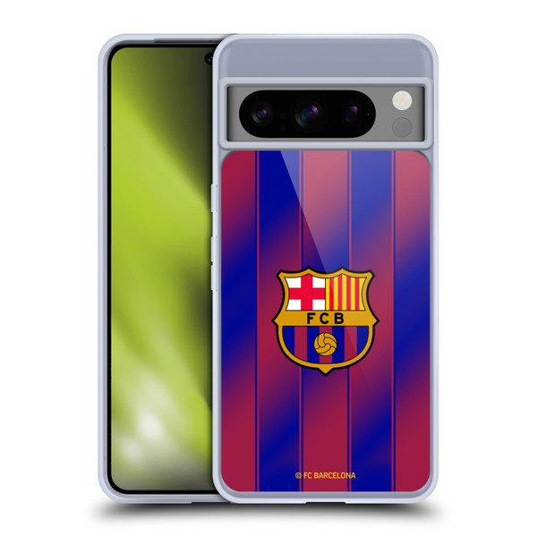 FC Barcelona 2025/26 Crest Kit Home Soft Gel Case for Google Pixel 8 Pro
