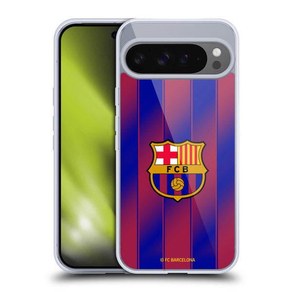 FC Barcelona 2025/26 Crest Kit Home Soft Gel Case for Google Pixel 9 Pro XL