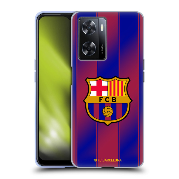FC Barcelona 2025/26 Crest Kit Home Soft Gel Case for OPPO A57s