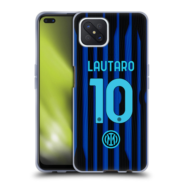 Fc Internazionale Milano 2025/26 Players Home Kit Lautaro Martínez Soft Gel Case for OPPO Reno4 Z 5G
