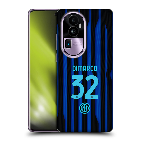 Fc Internazionale Milano 2025/26 Players Home Kit Federico Dimarco Soft Gel Case for OPPO Reno10 Pro+
