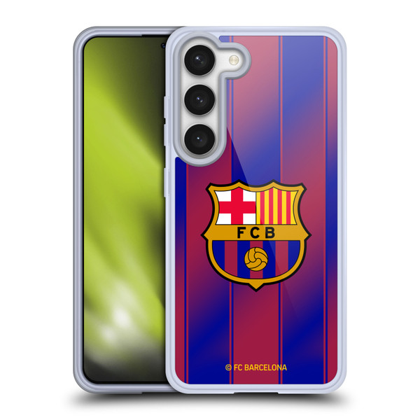 FC Barcelona 2025/26 Crest Kit Home Soft Gel Case for Samsung Galaxy S23 5G