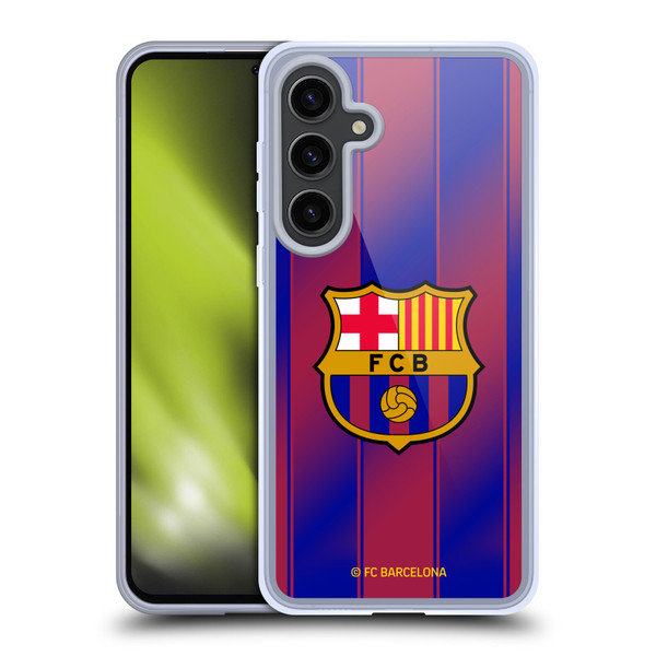 FC Barcelona 2025/26 Crest Kit Home Soft Gel Case for Samsung Galaxy S24+ 5G