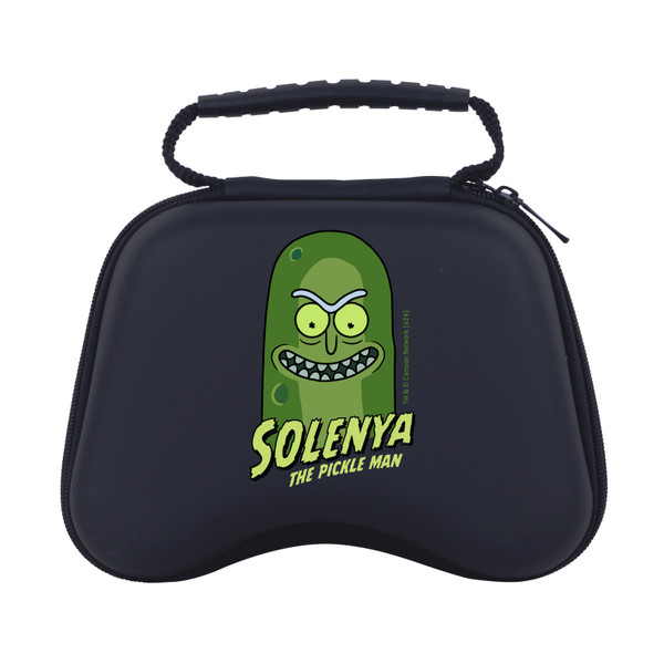 Rick And Morty Graphics Pickle Rick Hard Storage Travel Carry Case for Sony PS5 DualSense & Xbox Controller