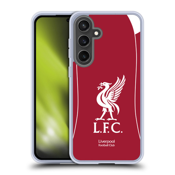 Liverpool Football Club 2025/26 Kit Home Soft Gel Case for Samsung Galaxy S24 FE
