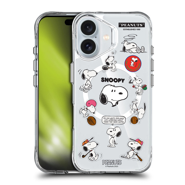 Peanuts Snoopy & Friends Fun Moments SHOCKPROOF BUMPER CASE COMPATIBLE WITH  & MAGSAFE Apple iPhone 16
