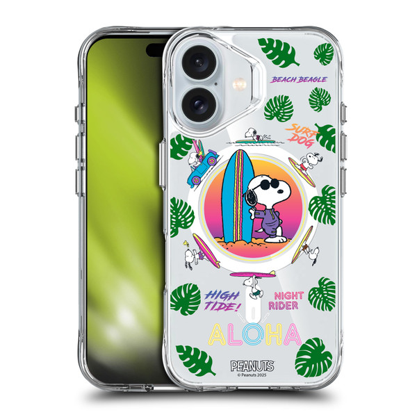 Peanuts Snoopy & Friends Tropical Surf SHOCKPROOF BUMPER CASE COMPATIBLE WITH  & MAGSAFE Apple iPhone 16