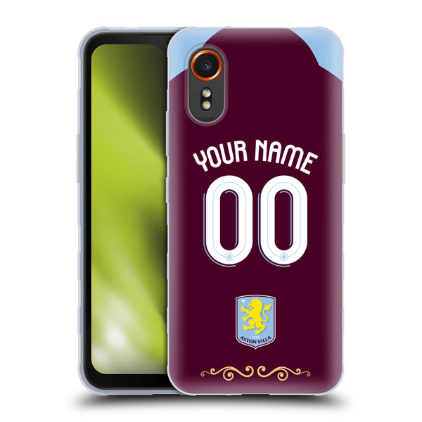 Aston Villa Football Club Custom 2025/26 Trikot Home Soft Gel Case for Samsung Galaxy Xcover7 5G