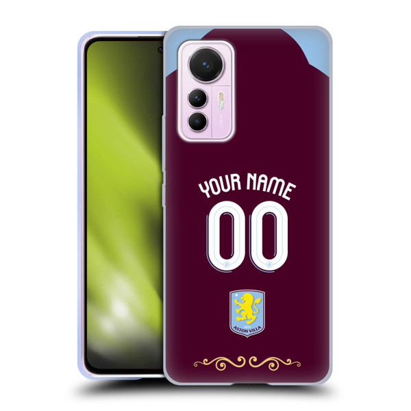 Aston Villa Football Club Custom 2025/26 Trikot Home Soft Gel Case for Xiaomi 12 Lite