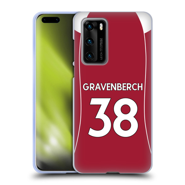 Liverpool Football Club 2025/26 Players Home Kit 2nd Group Ryan Gravenberch Soft Gel Case for Huawei P40 5G