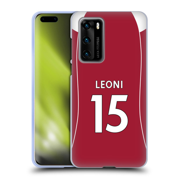 Liverpool Football Club 2025/26 Players Home Kit 2nd Group Giovanni Leoni Soft Gel Case for Huawei P40 5G