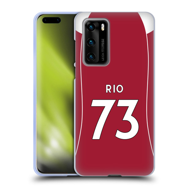 Liverpool Football Club 2025/26 Players Home Kit 2nd Group Rio Ngumoha Soft Gel Case for Huawei P40 5G Liverpool Football Club 2025/26 Players Home Kit 2nd Group Rio Ngumoha Soft Gel Case for Huawei P40 5G