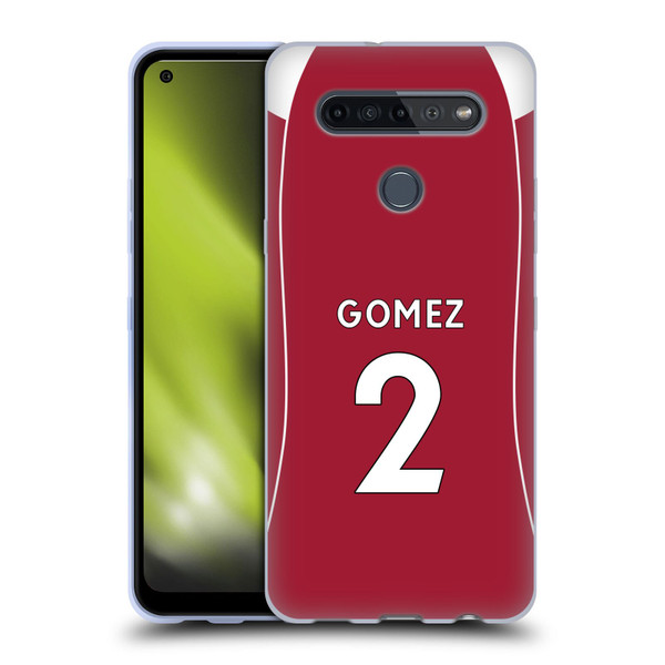 Liverpool Football Club 2025/26 Players Home Kit 2nd Group Joe Gomez Soft Gel Case for LG K51S