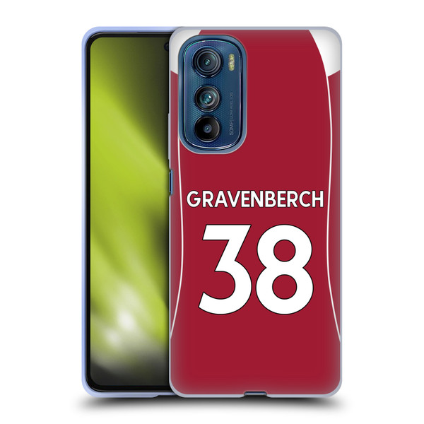 Liverpool Football Club 2025/26 Players Home Kit 2nd Group Ryan Gravenberch Soft Gel Case for Motorola Edge 30 Liverpool Football Club 2025/26 Players Home Kit 2nd Group Ryan Gravenberch Soft Gel Case for Motorola Edge 30