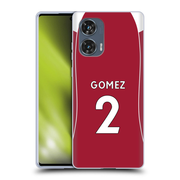Liverpool Football Club 2025/26 Players Home Kit 2nd Group Joe Gomez Soft Gel Case for Motorola Edge 50 Fusion