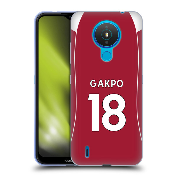 Liverpool Football Club 2025/26 Players Home Kit 2nd Group Cody Gakpo Soft Gel Case for Nokia 1.4 Liverpool Football Club 2025/26 Players Home Kit 2nd Group Cody Gakpo Soft Gel Case for Nokia 1.4