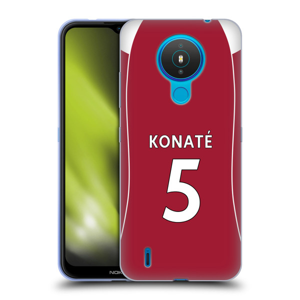 Liverpool Football Club 2025/26 Players Home Kit 2nd Group Ibrahima Konaté Soft Gel Case for Nokia 1.4