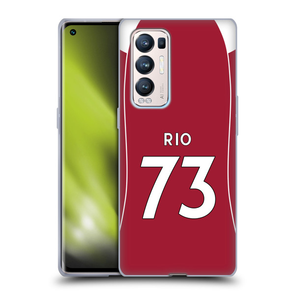 Liverpool Football Club 2025/26 Players Home Kit 2nd Group Rio Ngumoha Soft Gel Case for OPPO Find X3 Neo / Reno5 Pro+ 5G