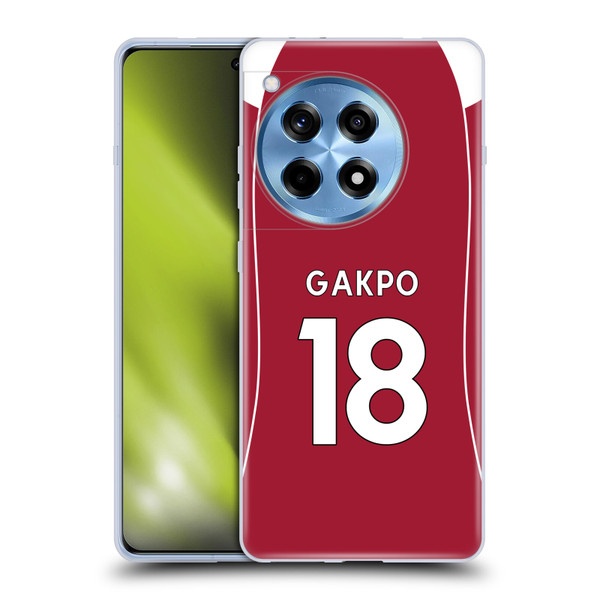 Liverpool Football Club 2025/26 Players Home Kit 2nd Group Cody Gakpo Soft Gel Case for OPPO OnePlus Ace 3 5G Liverpool Football Club 2025/26 Players Home Kit 2nd Group Cody Gakpo Soft Gel Case for OPPO OnePlus Ace 3 5G